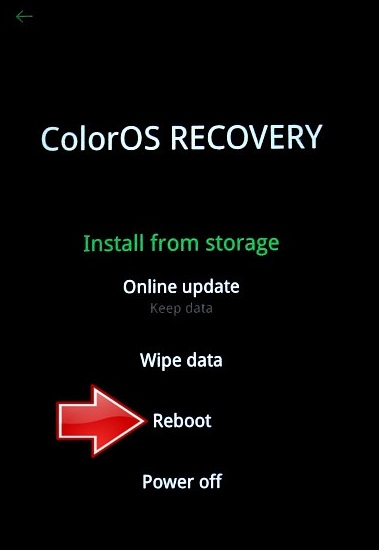 Oppo A3x 5G Reboot Option