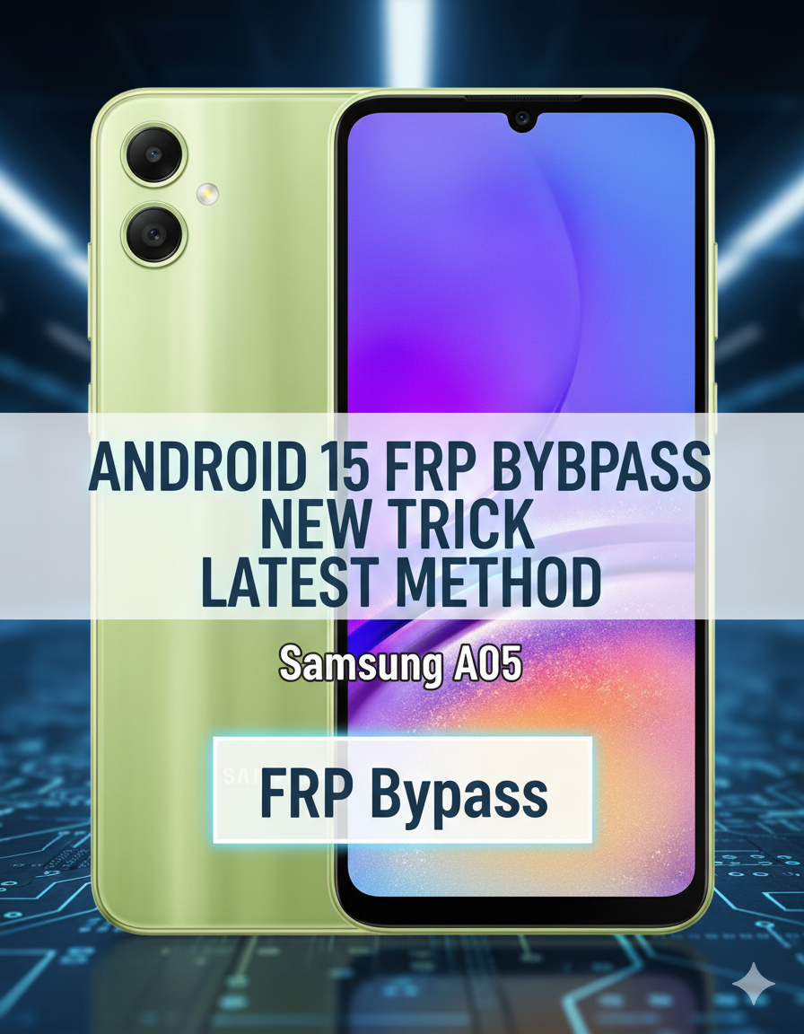 Discover the newest method to bypass FRP (Factory Reset Protection) on Samsung Galaxy A05 running Android 15. Follow this simple and updated 2025 guide for an effective FRP unlock solution.